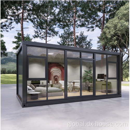 modular prefab modern glass houses container house